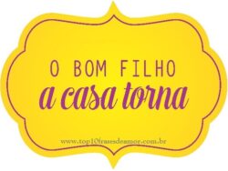 O bom filho a casa torna