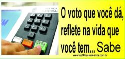 O voto que você dá