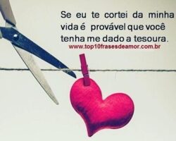 Se eu te cortei da minha vida Se eu te cortei da minha vida