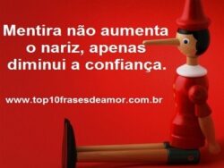 Mentira não aumenta o nariz