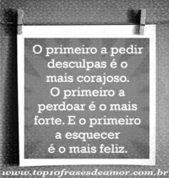 O primeiro a esquecer é o mais feliz