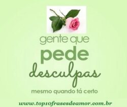 Gente que pede desculpas