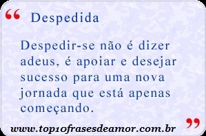 Despedir-se não é dizer adeus