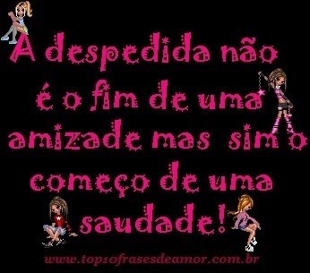 O começo de uma saudade