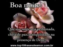 Que sua noite seja perfumada