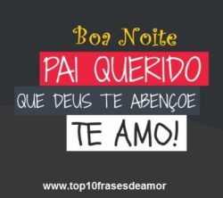 Pai querido te amo!