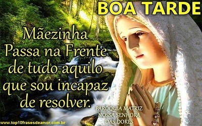 Mãezinha passa na frente