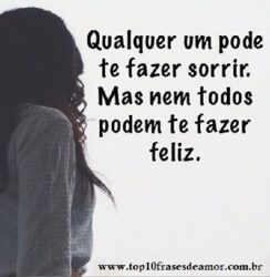 Qualquer um pode te fazer sorrir