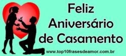Feliz aniversário de casamento