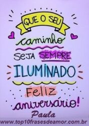 Feliz Aniversário Paula!