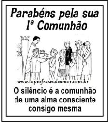 Parabéns pela sua 1ª comunhão