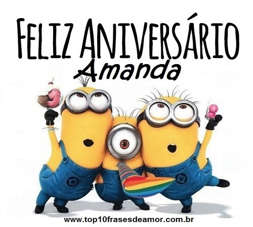 Feliz aniversário Amanda