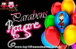 Parabéns Rayane