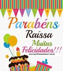 Parabéns Raíssa!