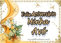 Feliz Aniversário minha Avó
