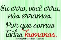 Todos nós erramos