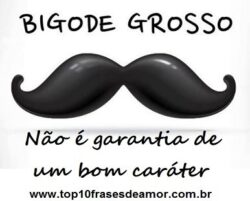 Bigode grosso não garante nada