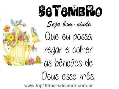 Seja bem-vindo setembro!