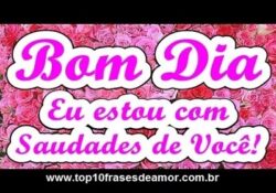 Estou com saudades de você!