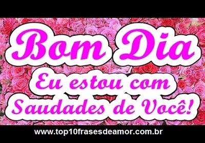 Estou com saudades de você