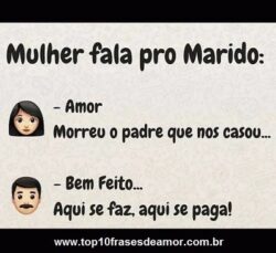 Mulher fala pro marido