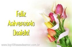 Feliz Aniversário Daniela!