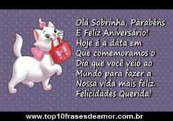 Feliz Aniversário querida sobrinha!