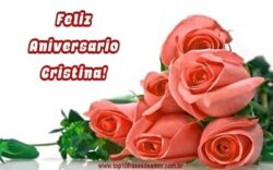 Feliz Aniversário Cristina!