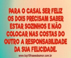 Para o casal ser feliz