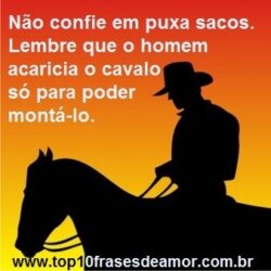 Não confie em puxa sacos