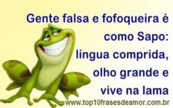 Gente falsa e fofoqueira