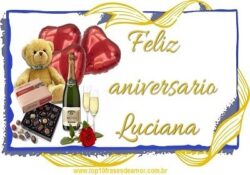 Feliz Aniversário Luciana