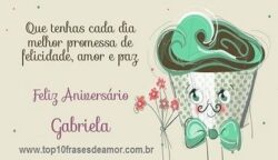 Feliz Aniversário Gabriela