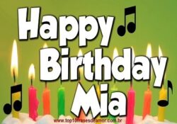 Happy birthday Mia!