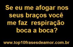 Se eu me afogar nos seus braços