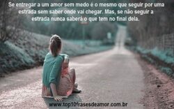Se entregar a um amor sem medo Se entregar a um amor sem medo