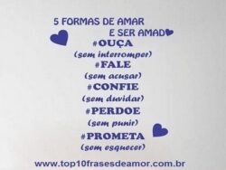 5 formas de amar e ser amado