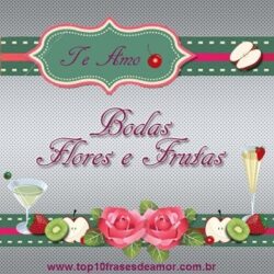 Feliz bodas de flores e frutas!