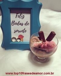 Feliz bodas de sorvete