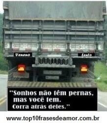 Sonhos não têm pernas