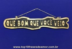 Que bom que você veio