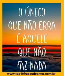 Quem não erra nesta vida?