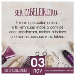 Ser cabeleireiro... Ser cabeleireiro...