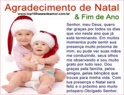 Agradecimento de Natal