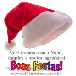 Você é como o meu Natal!