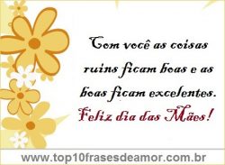 Feliz dia das Mães! Feliz dia das Mães!