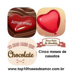 Te amo mais que chocolate!
