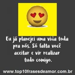 Planejei uma vida toda pra nós