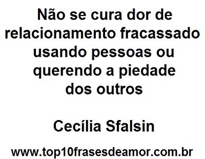 Relacionamento fracassado