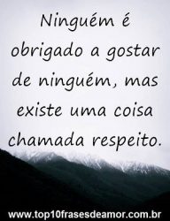 Uma coisa chamada respeito